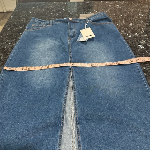 No comment maxi denim skirt - Picture 5 of 9